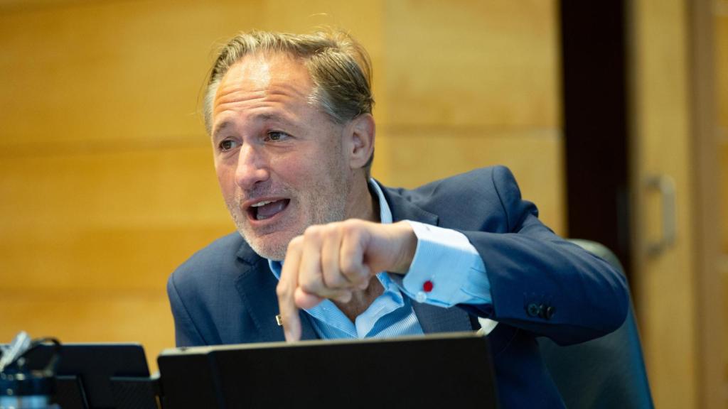 Jiménez, durante la entrevista.