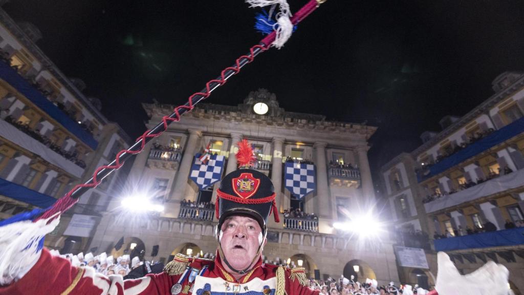 Imagen de la tamborrada de San Sebastián