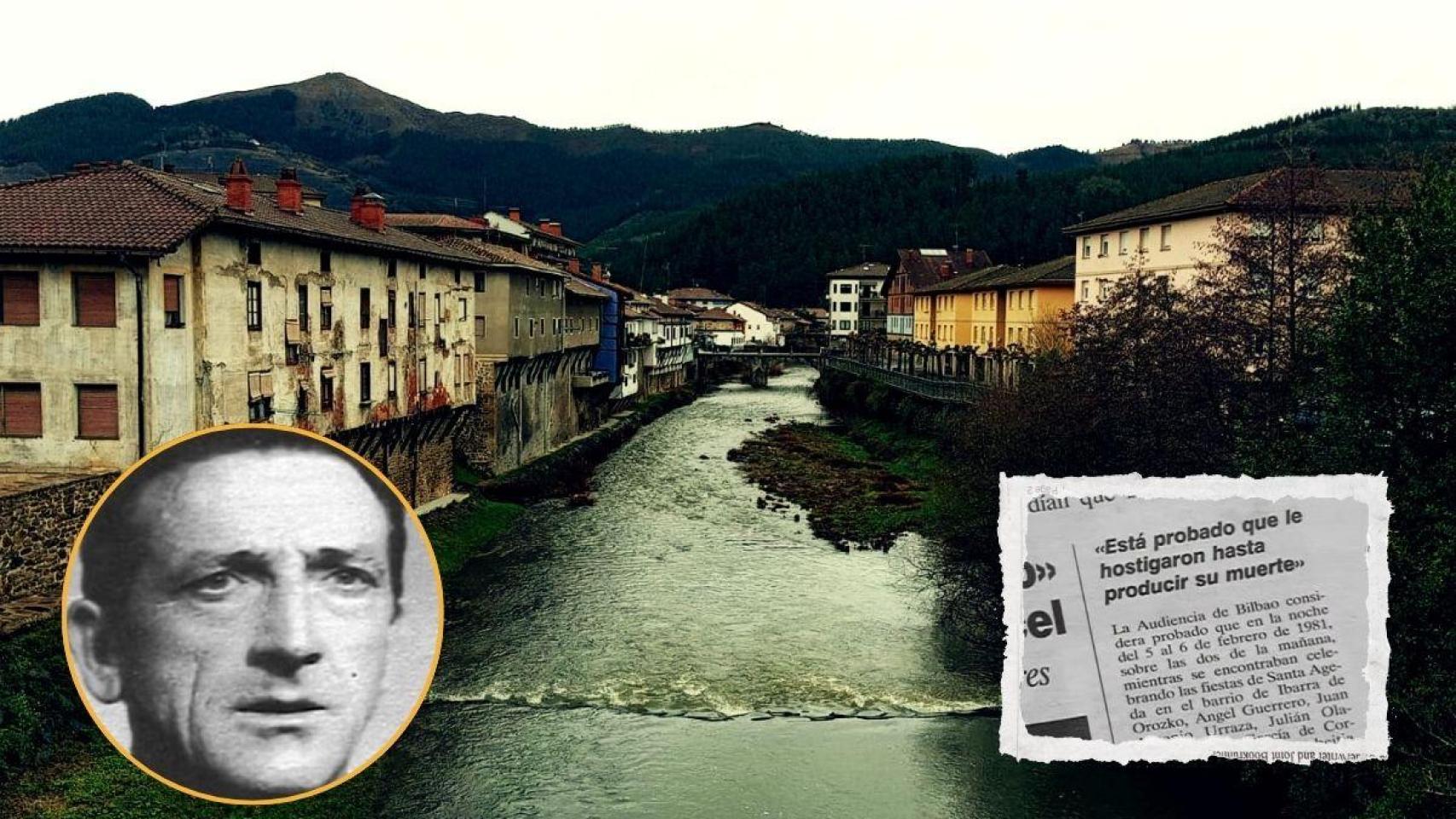 Se cumplen 40 años del asesinato de Aureliano Letona (i), producido en la localidad vizcaína de Orozko.