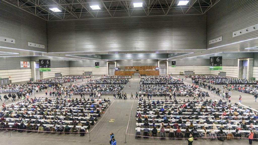 Vista general de la primera prueba de la OPE de la 35ª promoción de la Ertzaintza