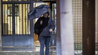 El exjefe de ETA, Garikoitz Aspiazu, Txeroki, a su salida este martes de la prisión de Martutene, en San Sebastián