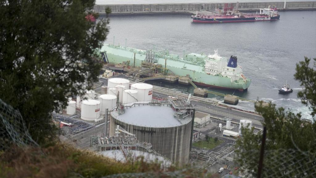 Vista de la planta regasificadora de la Bahía de Bizkaia Gas (BBG).