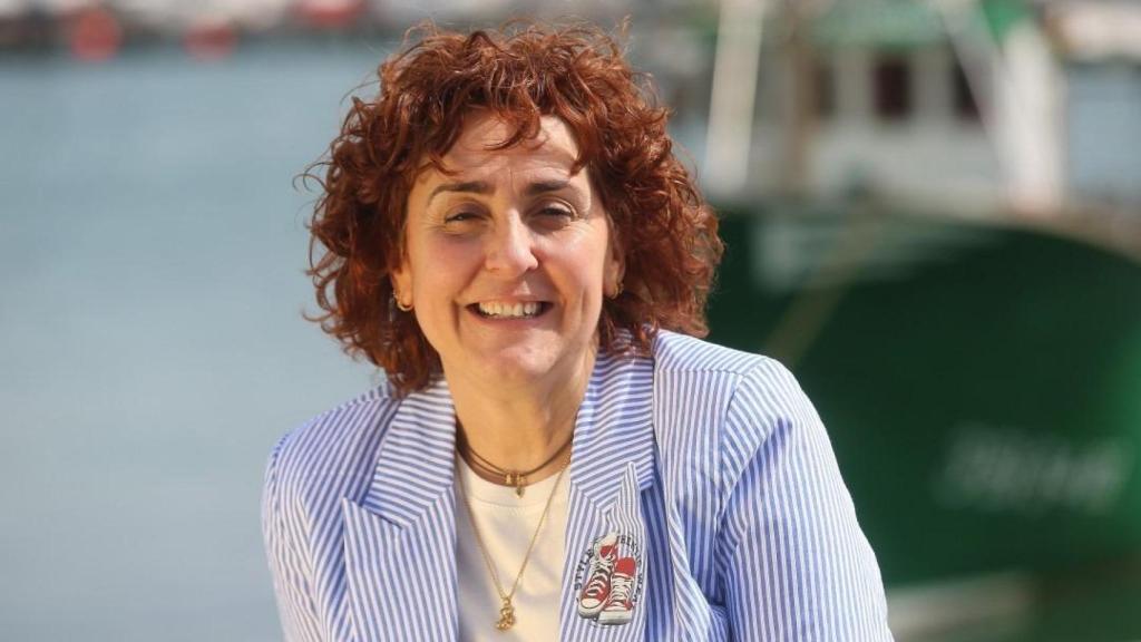 La alcaldesa de Santurtzi, Karmele Tubilla, en una imagen de archivo en 2023