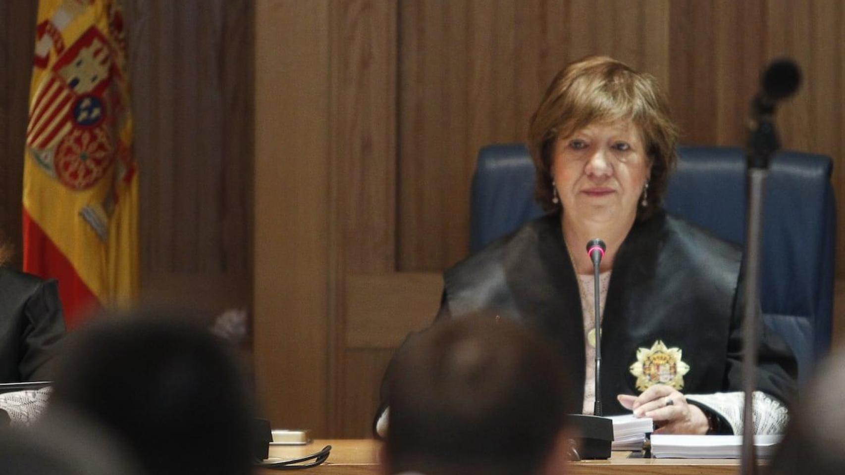 Ángela Murillo, en junio de 2011 durante el juicio a los acusados de intentar reconstruir Batasuna a través de Bateragune. Angel Díaz ((EPA) EFE)