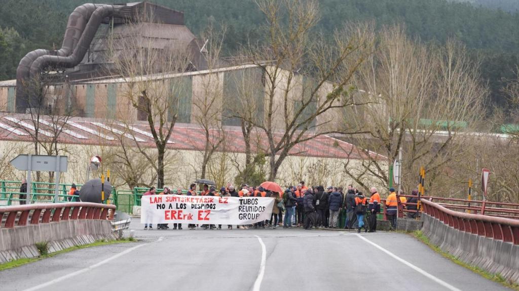 Trabajadores de la plantilla de Tubos Reunidos