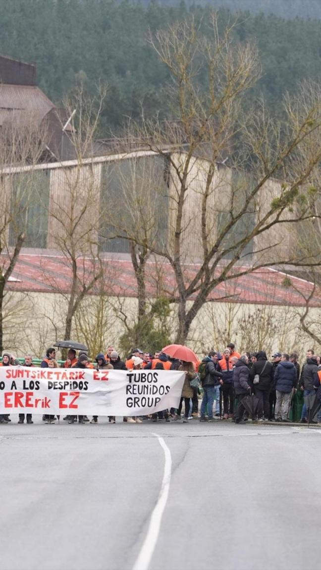 Trabajadores de la plantilla de Tubos Reunidos