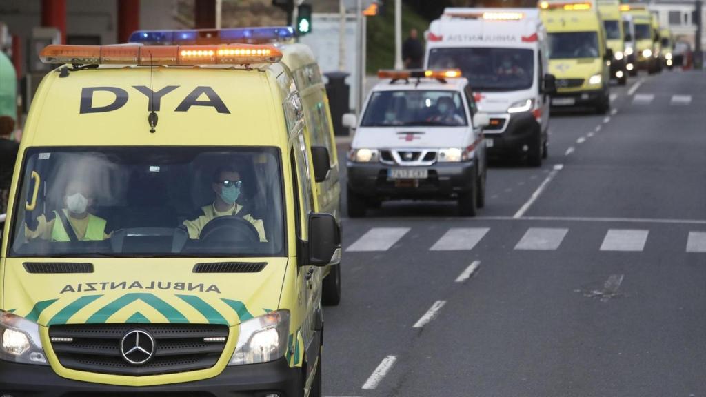 Una ambulancia en una imagen de archivo