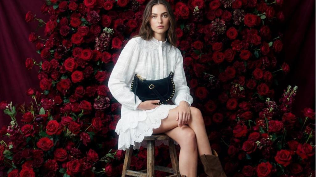 Modelo con ropa de Isabel Marant