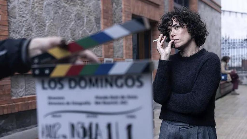Rodaje de 'Los Domingos' con la actriz vasca Patricia López Arnaiz