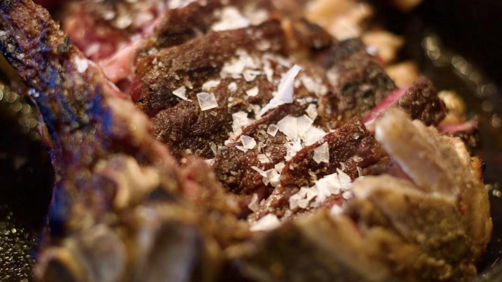 Chuletón de vaca gallega con 30 días de maduración.
