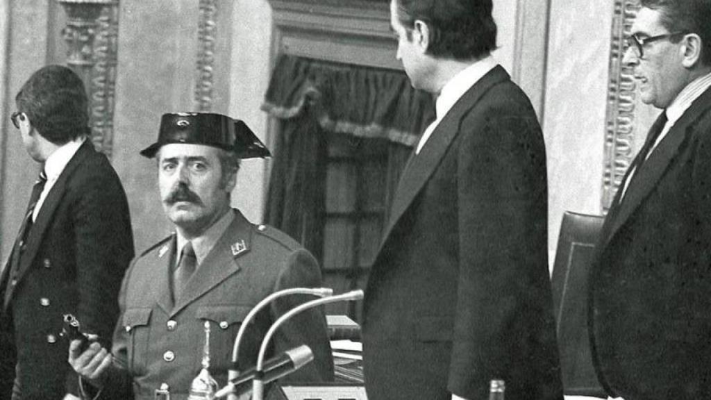 Imagen de archivo del ex teniente coronel Antonio Tejero en el intento de Golpe de Estado del 23F