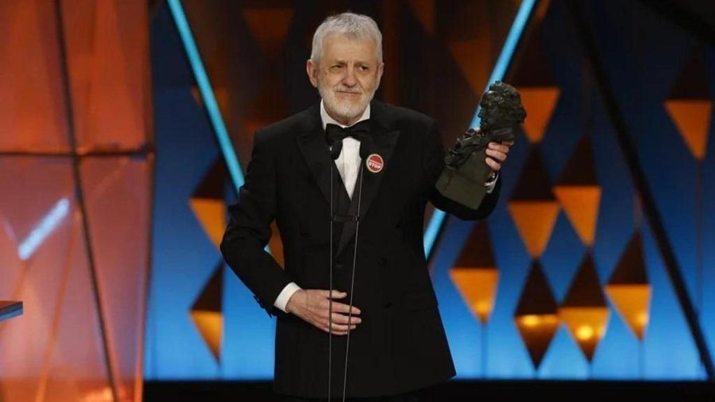 El actor José Ramón Soroiz recibe el Goya a mejor actor protagonista por su trabajo en ´Maspalomas