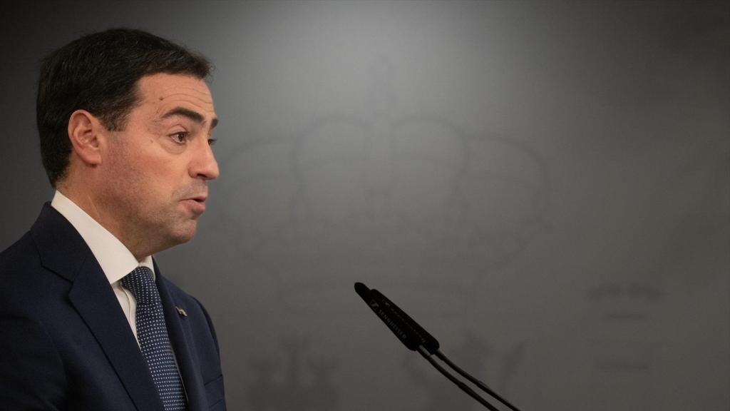 El lehendakari, Imanol Pradales, durante una rueda de prensa en una imagen de archivo