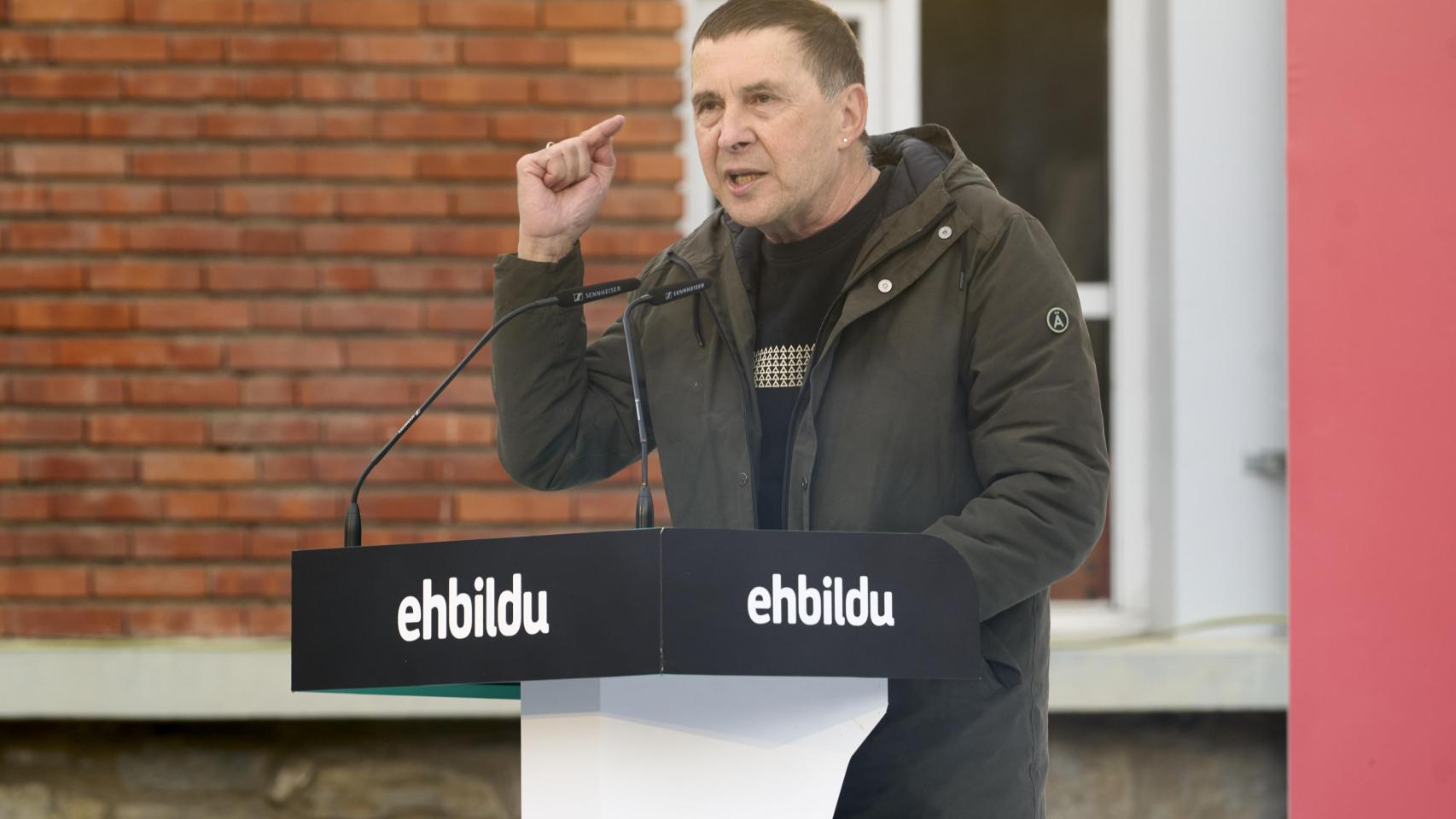 Arnaldo Otegi en el? acto pol?tico para recordar la masacre del 3 de Marzo