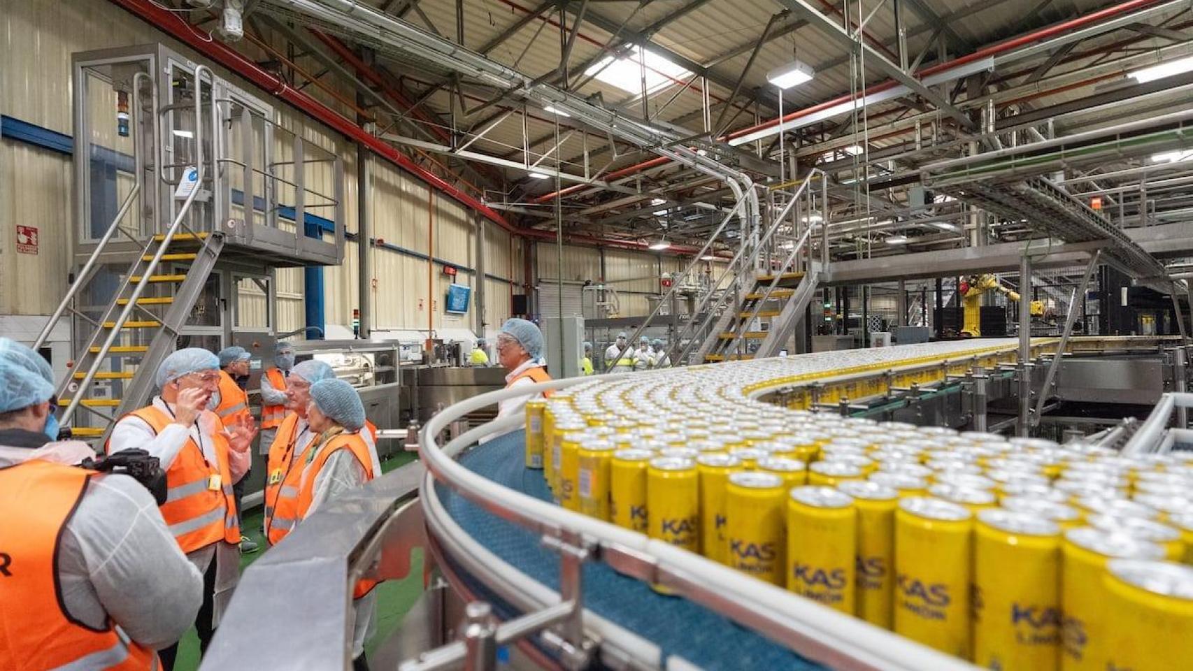 El interior de la fábrica de PepsiCo en la localidad alavesa de Etxebarri-Ibiña en una imagen de archivo