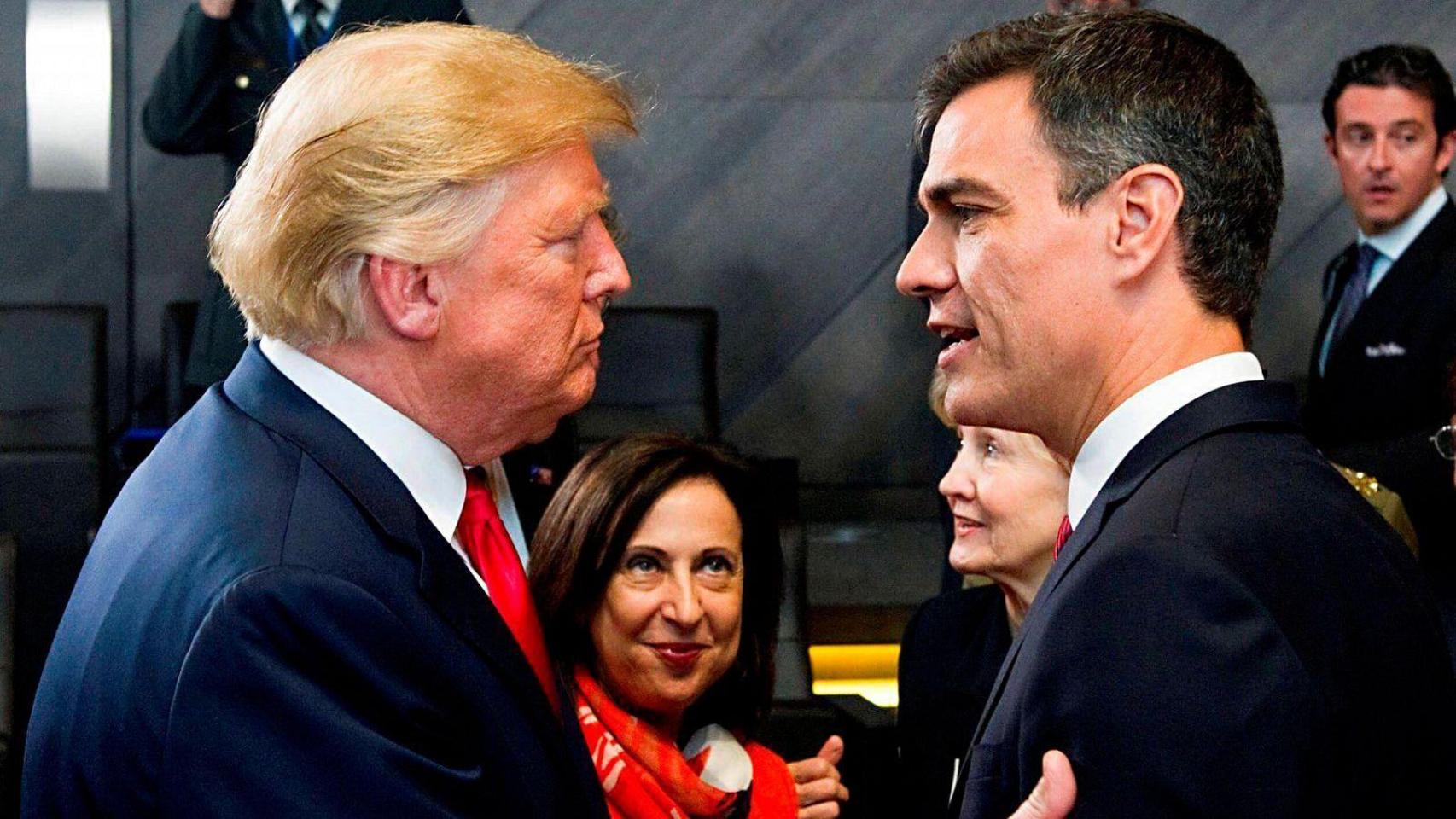 Trump y Sánchez en una imagen de archivo
