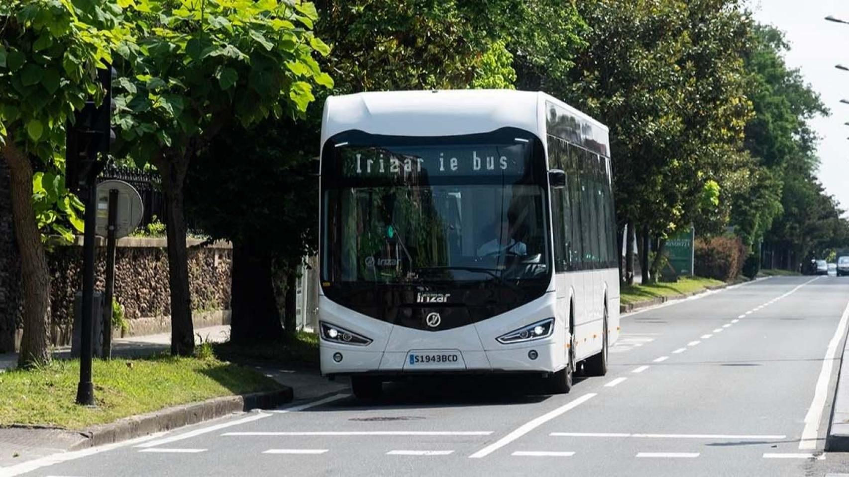 Imagen de archivo de un modelo de autobús eléctrico de Irizar e-mobility.