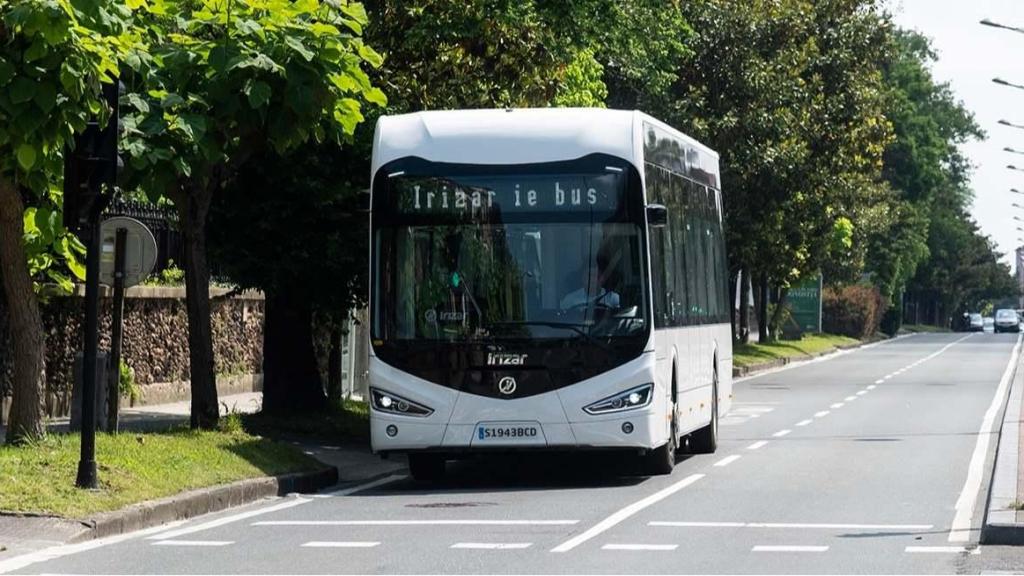 Imagen de archivo de un modelo de autobús eléctrico de Irizar e-mobility.