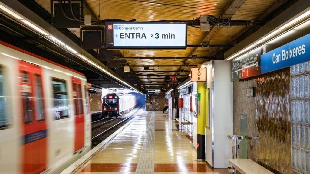 Imagen de archivo del interior del Metro de Barcelona.