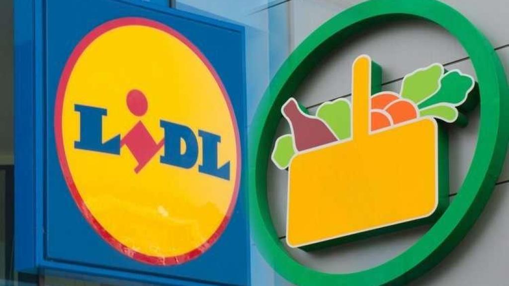 Imagen de archivo de Lidl y Mercadona.