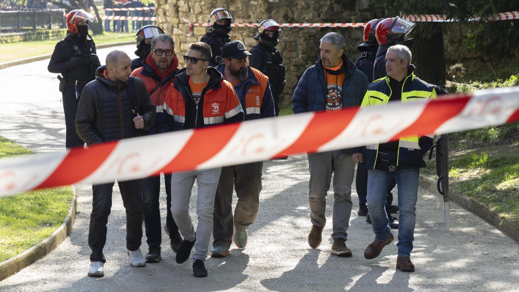 Trabajadores de Tubos Reunidos en una concentración / Iñaki Berasaluce Europa Press