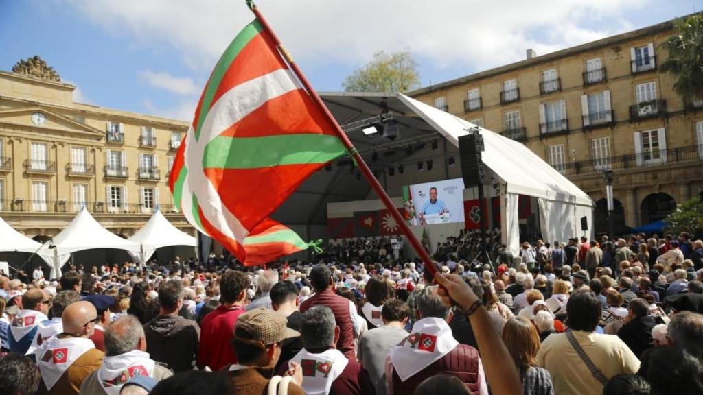 Aitor Esteban en el Aberri Eguna