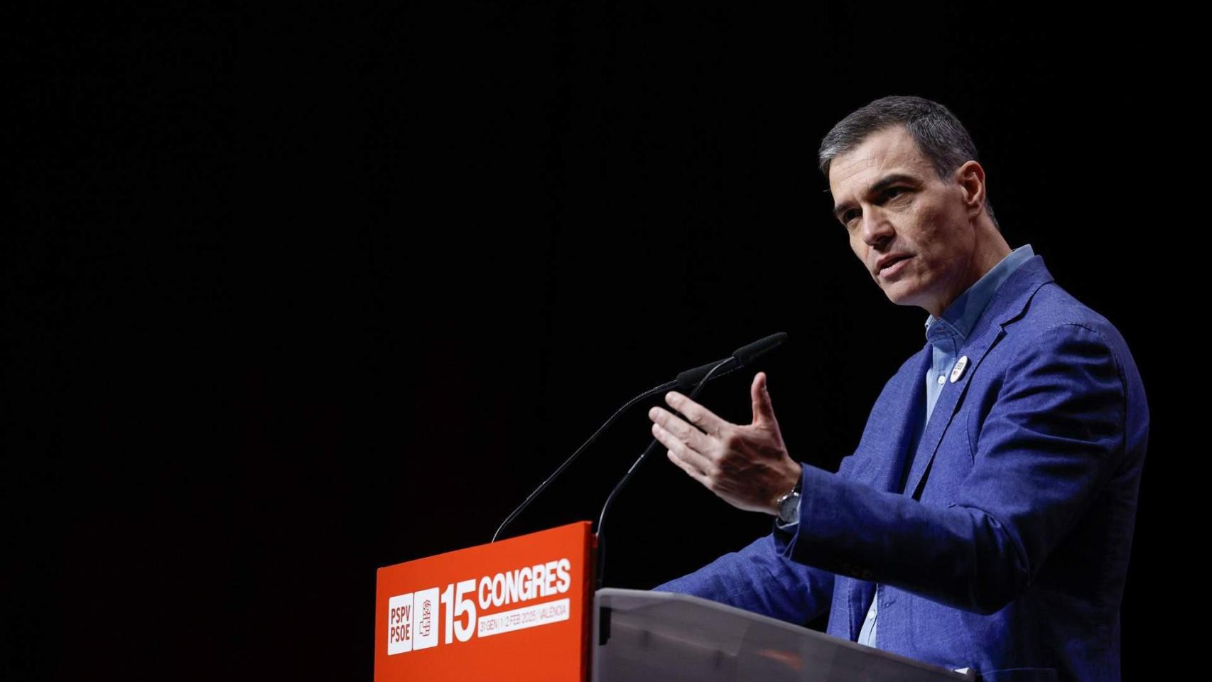 Pedro Sánchez en el 15.º Congreso del PSOE en una imagen de archivo