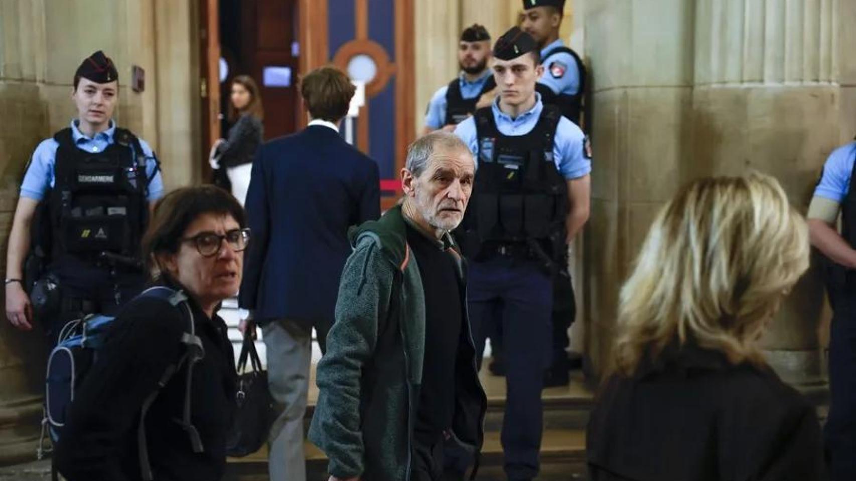 Jose Antonio Urrutikoetxea Bengoechea, alias Josu Ternera, a su llegada al Tribunal de Apelación de París