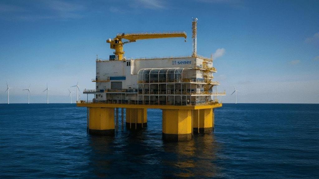 Subestación marina de Sener para parques de eólica offshore