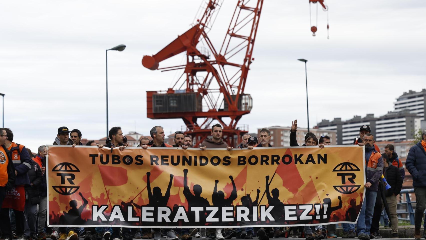 Manifestación de Tubos Reunidos en Bilbao - Imagen de Archivo