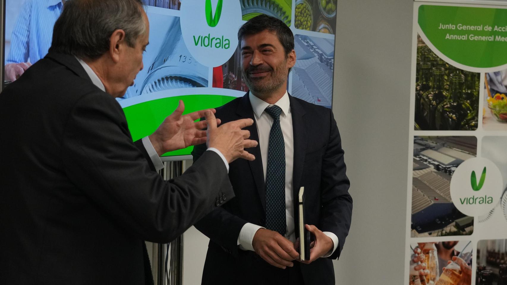 Carlos Delclaux y Raúl Gómez, de Vidrala / H. Bilbao Europa Press