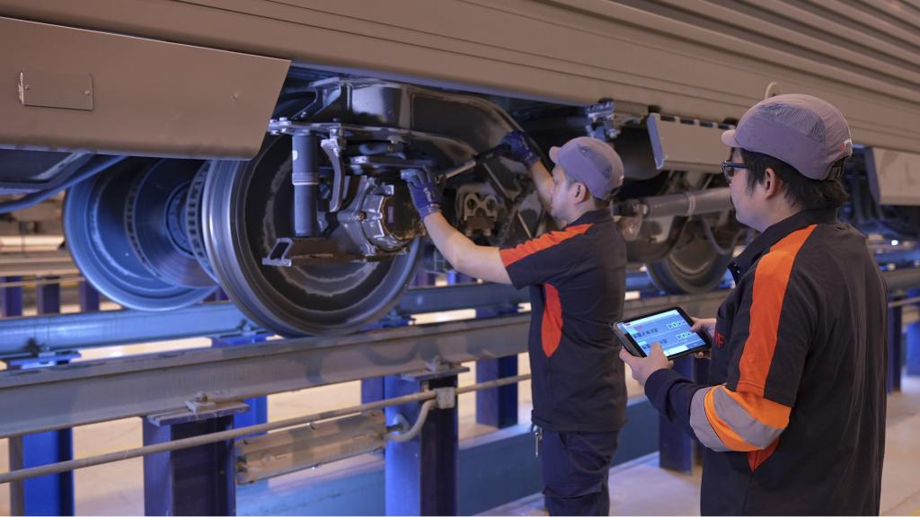 Empleados de EuroMaint, filial de CAF.