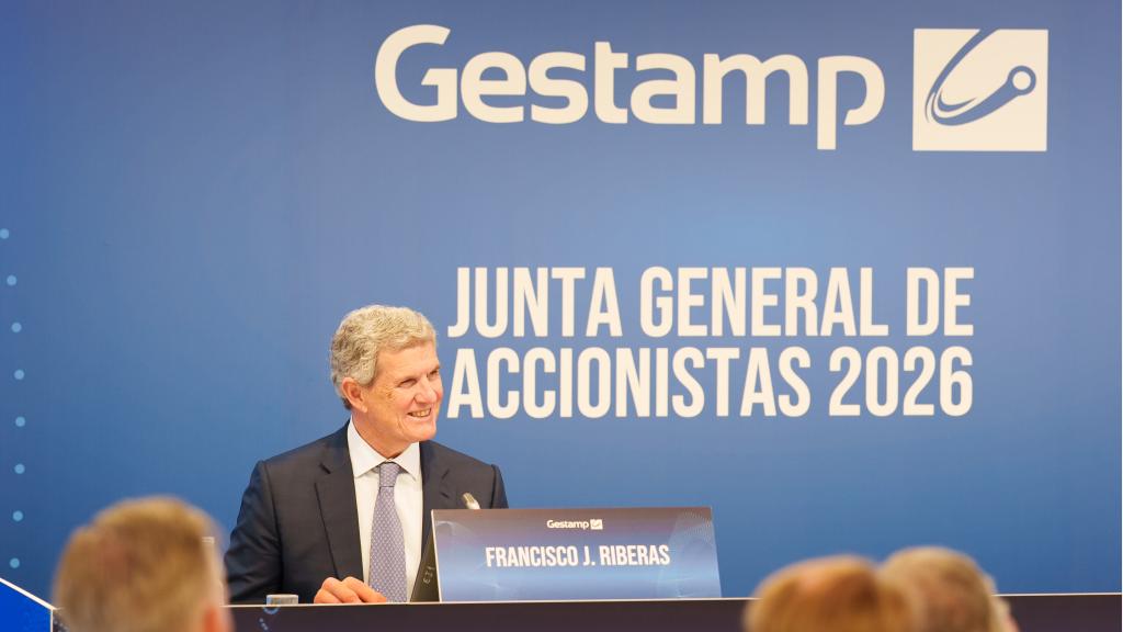 Francisco J. Riberas, presidente ejecutivo de Gestamp, durante la junta de este año