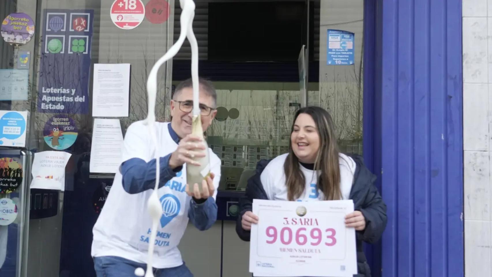 Administración númro 1 de Igorre, donde se vendió parte del tercer premio del Sorteo Extraordinario de la Lotería de Navidad de 2025.EP