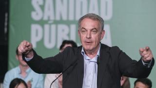 El expresidente del Gobierno José Luis Rodríguez Zapatero en un reciente acto de la campaña de las elecciones andaluzas