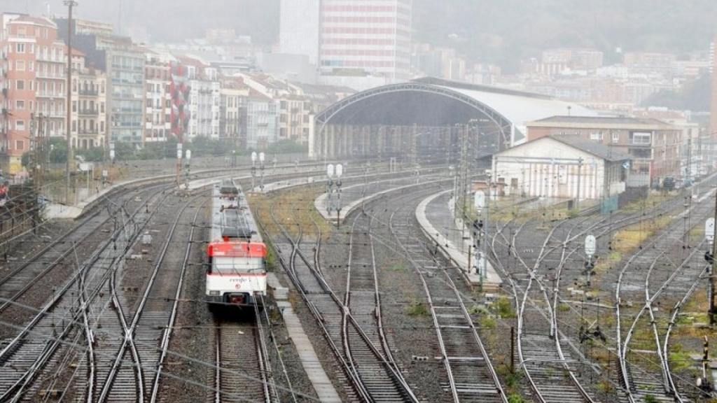 Imagen de archivo de la estación de Abando en Bilbao donde entrará el TAV