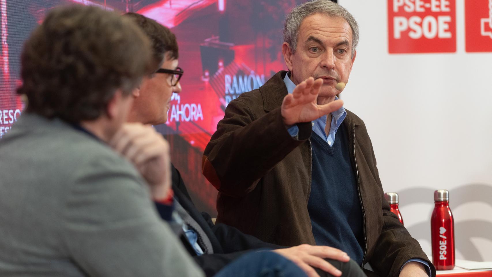 José Luis Rodríguez Zapatero en un acto del PSE. 