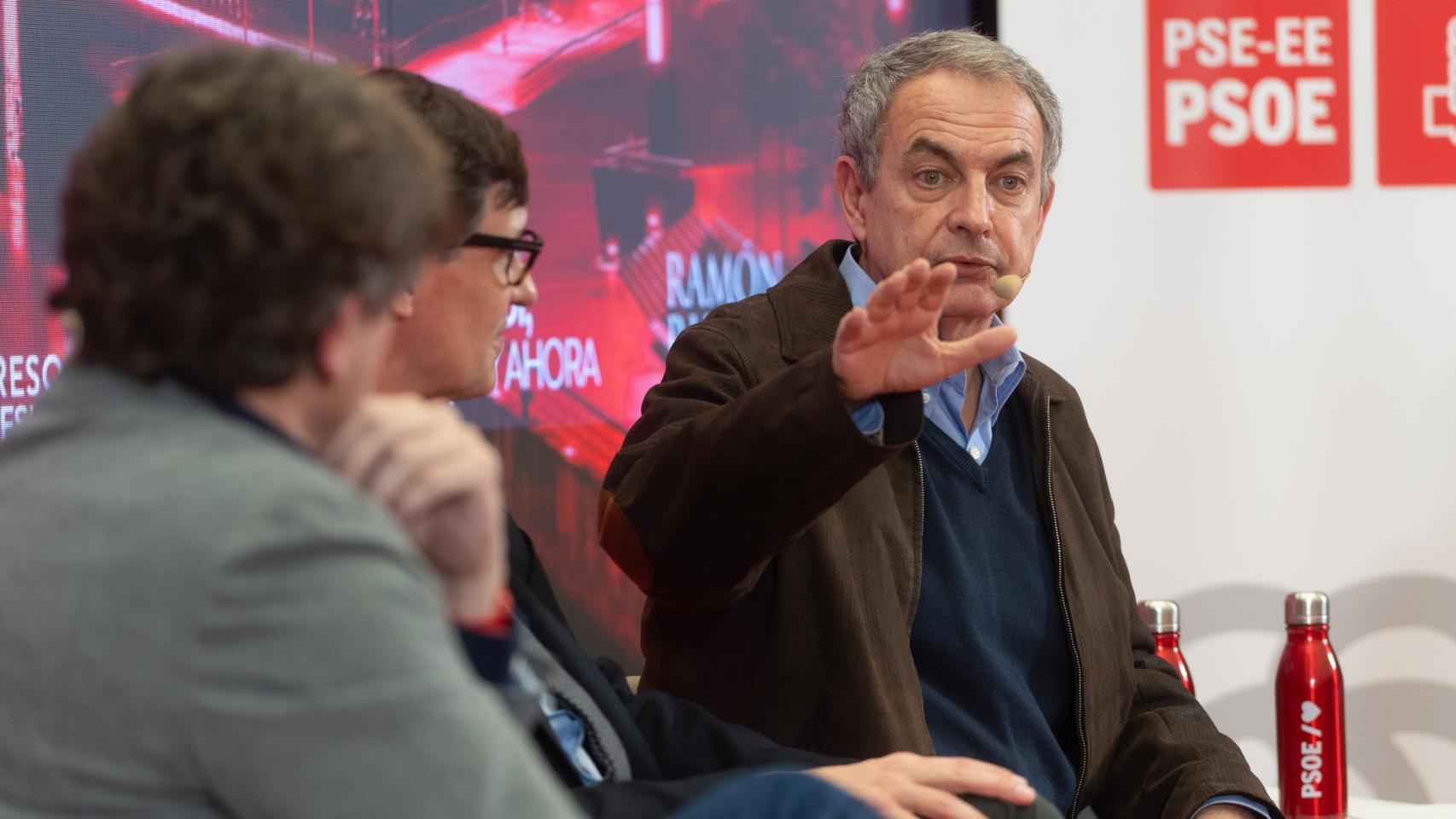 José Luis Rodríguez Zapatero en un acto del PSE. 