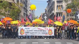 Protesta de la plantilla de Serra Soldadura