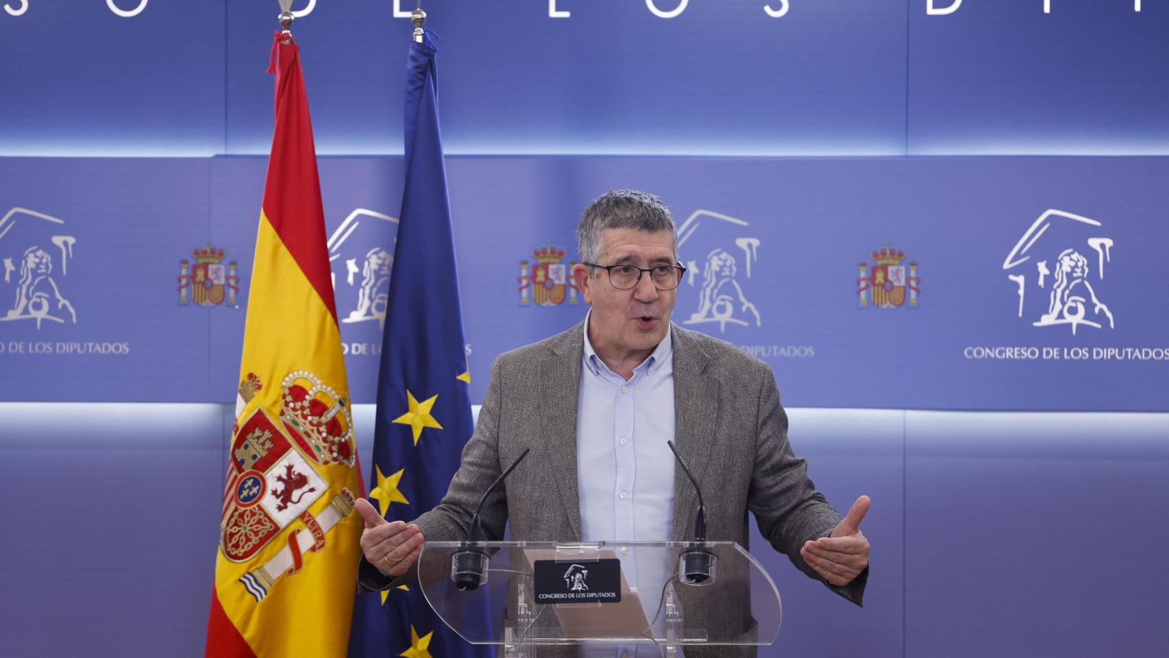 El portavoz del PSOE en el Congreso, Patxi López