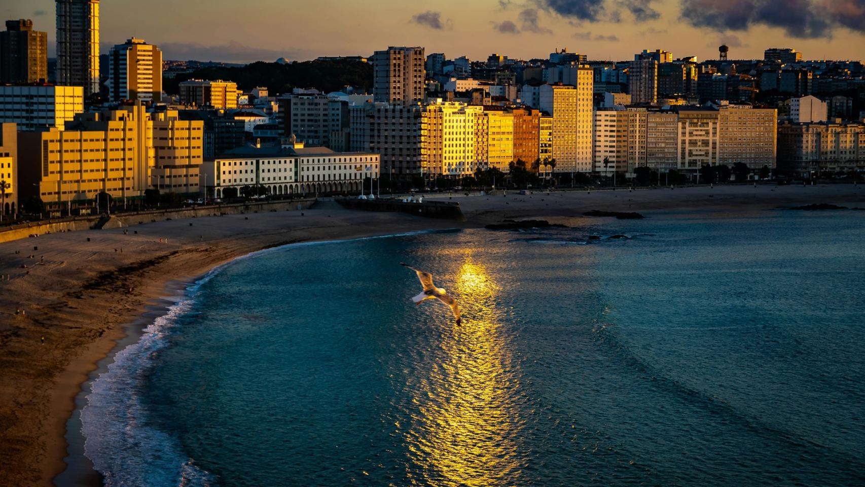 Vista panorámica de La Coruña