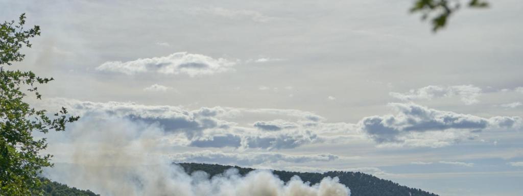 El incendio declarado este miércoles, en el vertedero de Gardelegi, en Vitoria