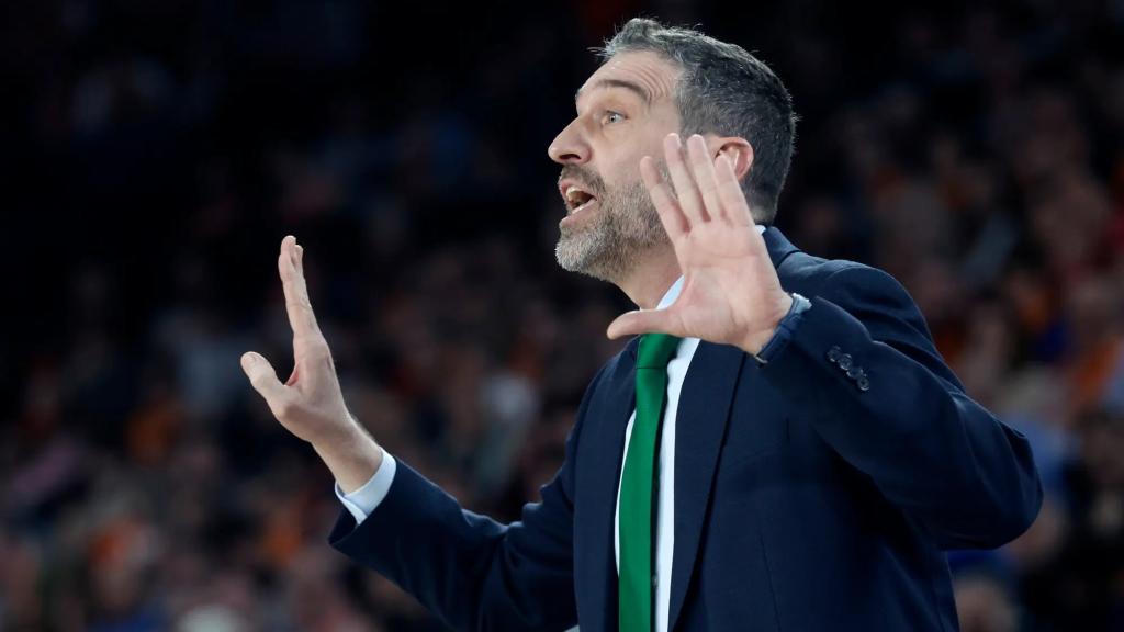 Ibon Navarro, durante un encuentro con el Unicaja de Málaga. 