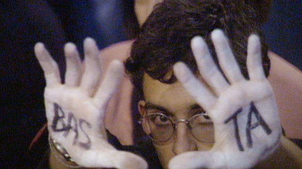Manifestación en 1997 para pedir la liberación de Miguel Ángel Blanco
