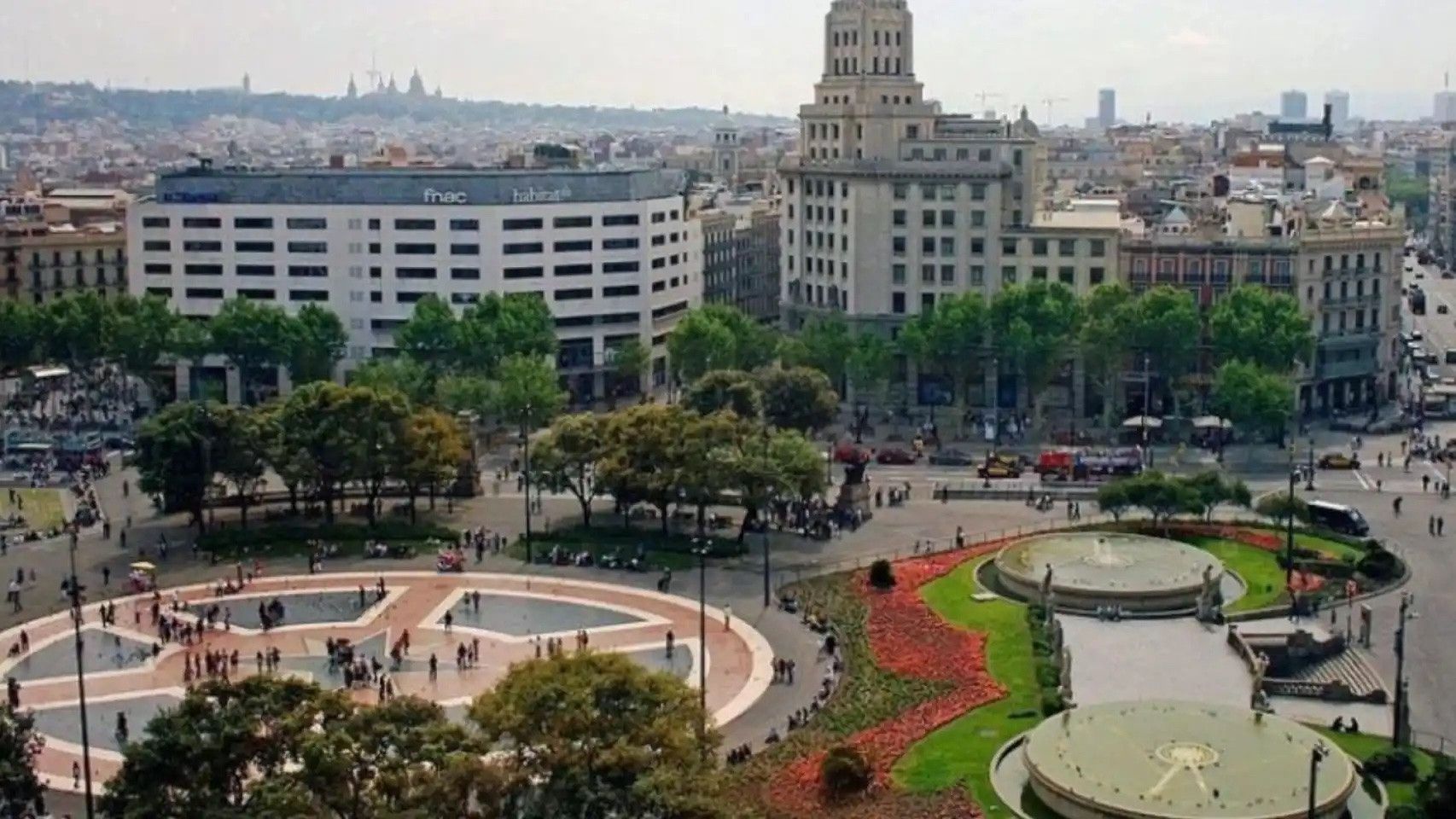 La plaça Catalunya de Barcelona