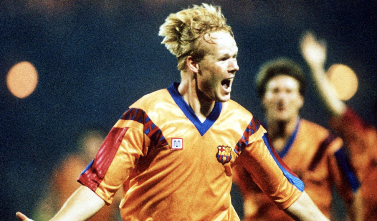 Koeman celebra su gol en Wembley