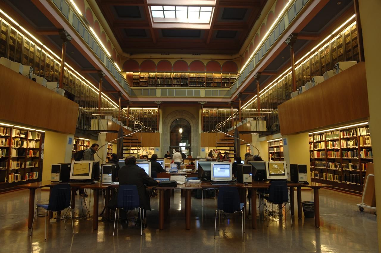 Una biblioteca de Barcelona