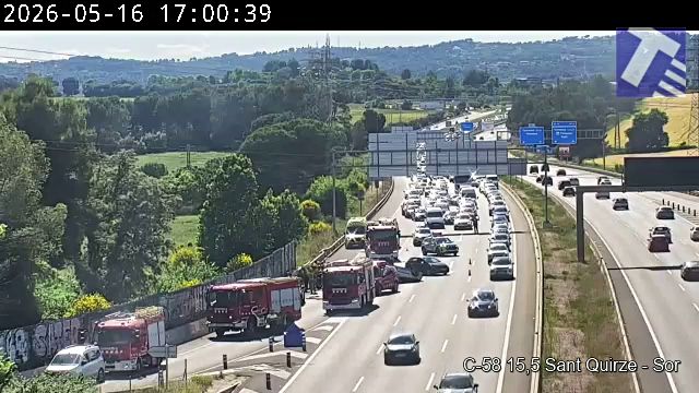 Accidente en la C-58