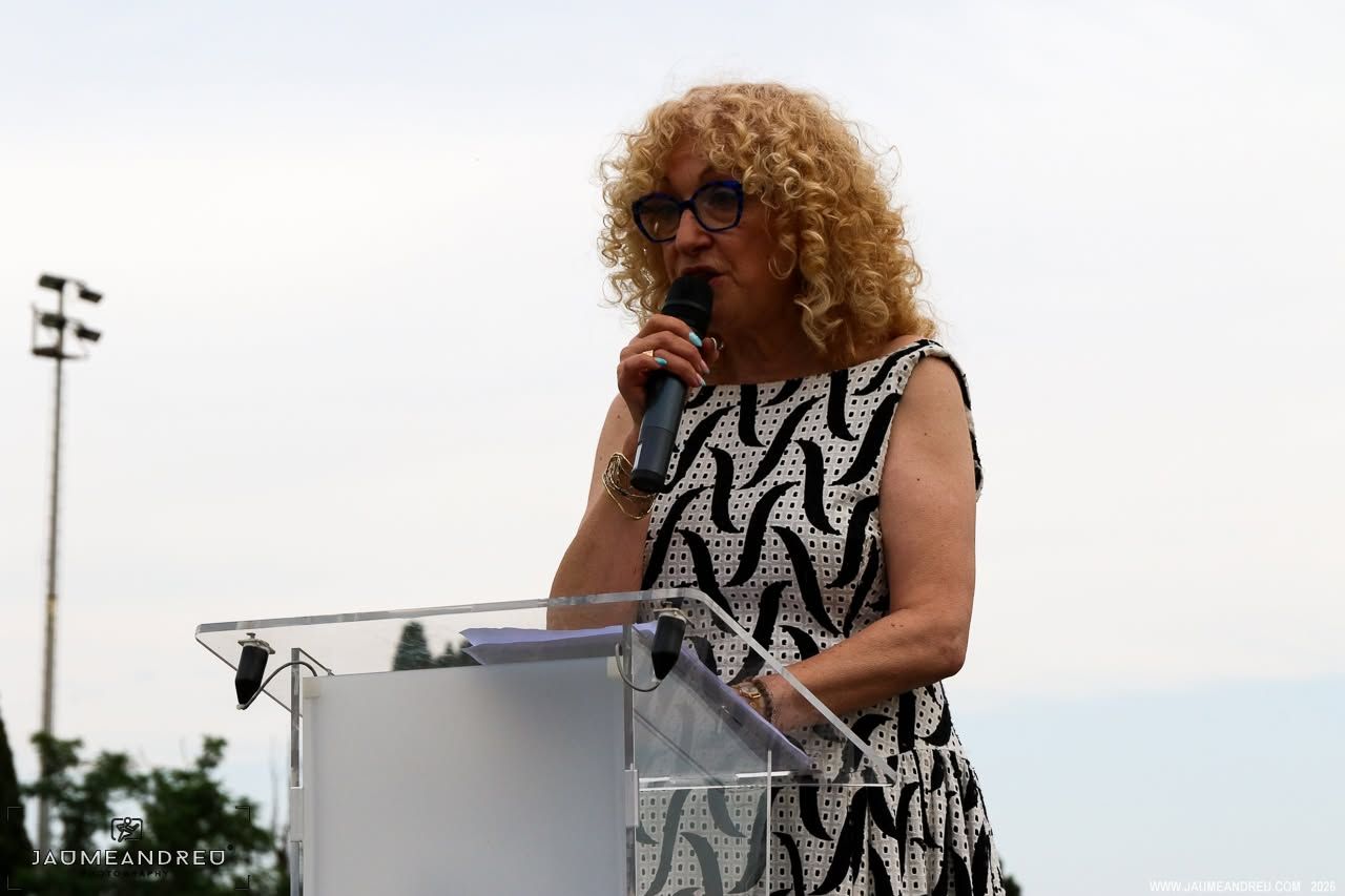 Marie Teixidor durante un acto