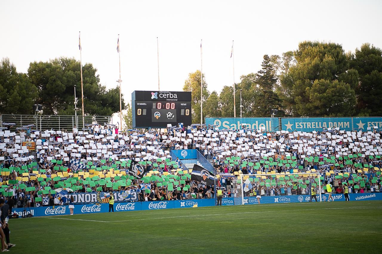 Rebuda de l'afició del Sabadell